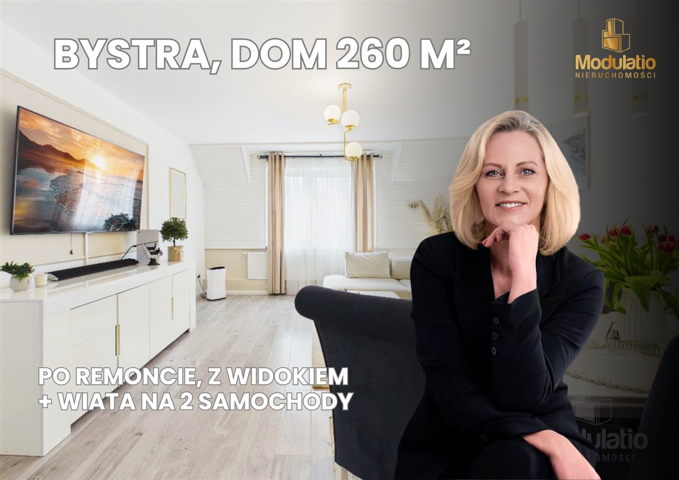 Bystra, dom 260 m² po remoncie w zielonej okolicy
