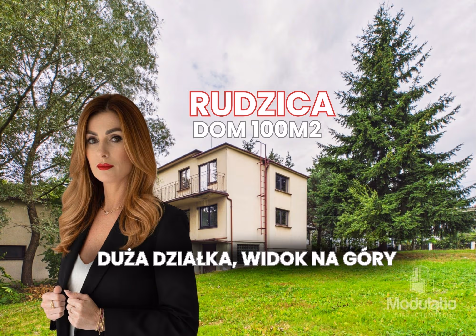 Dom z dużą działką widokową w Rudzicy